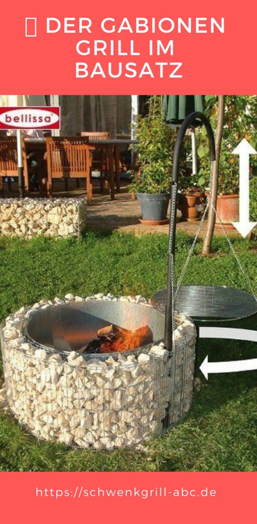 👍 Der Gabionen Grill im Bausatz, Feuer und Grillstelle in Einem