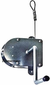 Schneider Kurbel verzinkt mit 8 m Drahtseil für Roste bis 70 cm Schwenkgrill - 1