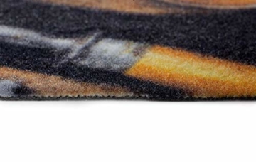 andiamo Fußmatte/Grillmatte im Flammendesign/antirutsch In- und Outdoor geeignet 80 x 120 mit Flammen, Farbe:Bunt, Größe:80 x 120 cm - 5