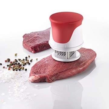 Westmark Steaker mit 35 Edelstahl-Klingen, Kunststoff/Rostfreier Edelstahl, Weiß/Rot, 62132260 - 3