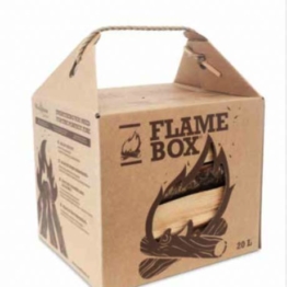 JSM Flamebox Grillholz Birke BBQ Set ofenfertig, Scheitlänge ca. 25 cm - für Kamin, Ofen, Feuerschalen, Lagerfeuer - Birkenholz Kaminholz Feuerholz Grillholz - 1