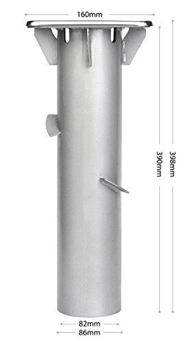 Sekey Metall Universal-Bodenplatte/Sonnenschirmständer für Sonnenschirm/Ampelschirm/Kurbelschirm, Silber - 3