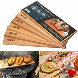 3er Pack Räucherbretter aus kanadischen Zedernholz | ca. 28x14x1cm Grillbretter bw. BBQ-Bretter ideal für Fisch Gemüse Fleisch | Räucherplanken für mehr Aroma & echtes Geschmackserlebnis - 1