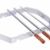 Moesta-BBQ 10249 – Churrasco BBQ Set für Smokin' PizzaRing – Bratspieß-Mangal-Aufsatz für Kugelgrill - 57cm Durchmesser - 1