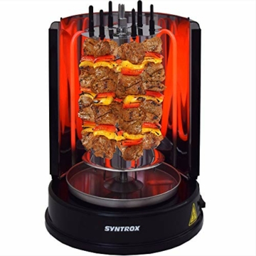Syntrox Germany Dönergrill Rotisserie Gyrosgrill Hähnchengrill Tischgrill Black RO-1400W-BL - 2