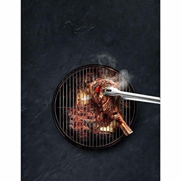 WMF BBQ Grillzange lang 44 cm, Cromargan Edelstahl, Feststellmechanismus, platzsparend, Grillbesteck für Steak, Fisch, Gemüse - 10