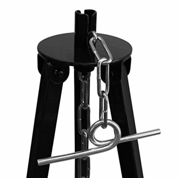 Grillplanet Original ungarischer Gulaschkessel 15 Liter emailliert | Dreibein-Gestell 130cm Teleskopgestell Kettenhöhenverstellung mit Gulasch-Topf, Suppentopf mit Deckel | Kesselgulasch Topf im Set - 8