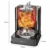 Clatronic DVG 3686 3in1 Döner-/Hähnchen und Schaschlik-Vertikal-Multigrill, Edelstahl-Fettauffangbehälter, 1400 W, Schwarz - 7