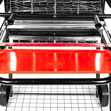 Somagic JBQ1305006 Holzkohlegrill, vertikal, Umdrehung, Gitter, Grau - 8