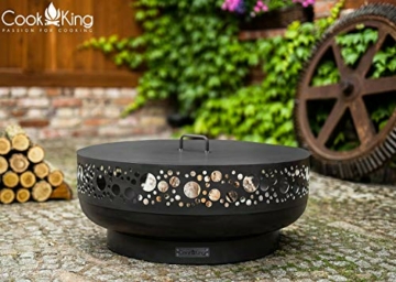 Feuerschale Boston Ø 80 cm Feuerstelle für Garten aus Stahl Feuerkorb als Wärmequelle oder Grill CookKing - 7
