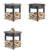 CookKing Feuerschale Montana 80cm Hoch Ständer für Holzvorrat 60/70/80cm Ø (80, 60) - 4