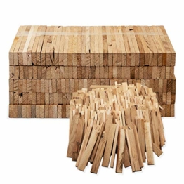 Aleko Premium 3,7 kg Brennholz bzw. Holzkohle - Anzünder aus Eichenholz, Bio Kaminanzünder, für Grill, Kamin, Ofen - perfekter Grillanzünder, getrocknetes und unbehandeltes Anmachholz - 1
