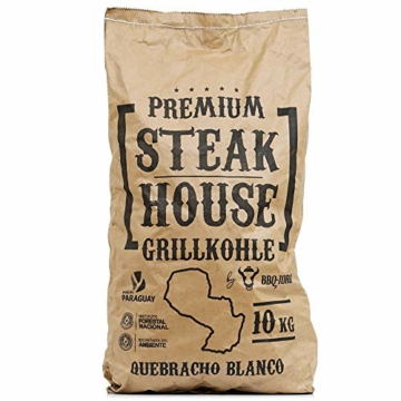 BBQ-Toro Premium Steak House Grillkohle | 20 kg | Querbracho Blanco Kohle | Holzkohle in Restaurant Qualität | Steakhousekohle - 5