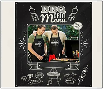 OM3® BRATORT - Grill-Schürze - Kult TV Krimi Serie Parodie - BBQ Küchenschürze mit Bauchtasche für Erwachsene Unisex - 5