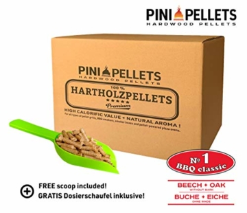 PINI Hartholz Pellets №1 BBQ Klassik 15 Kg Grillpellets zum Grillen Räuchern Smoken - 2