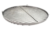 Grillrost RUND - 60cm aus Edelstahl - Handwerksprodukt - Made in Germany mit 3 Aufhängeösen - 1