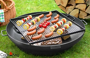 Feuerschale Dubai Ø 100 cm Feuerstelle für Garten aus Stahl Feuerkorb als Wärmequelle oder Grill CookKing - 6