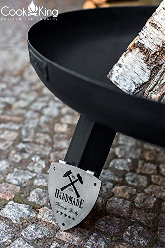 Feuerschale Polo Ø 80 cm Feuerstelle für Garten aus Stahl Feuerkorb als Wärmequelle oder Grill CookKing - 3