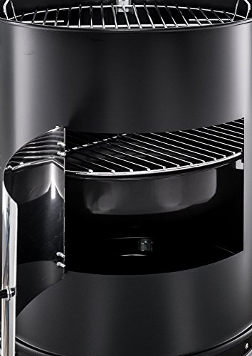 Style'n Cook Holzkohle Multifunktionsgrill Stor 2in1 XL Räucherofen Ø 46 cm, Schwarz - 6