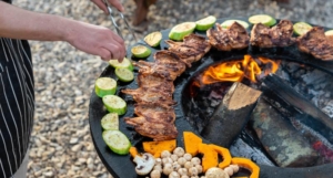 Feuerplatte Grill