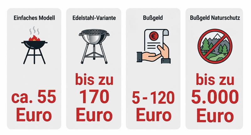 Tripod Grill Daten & Fakten