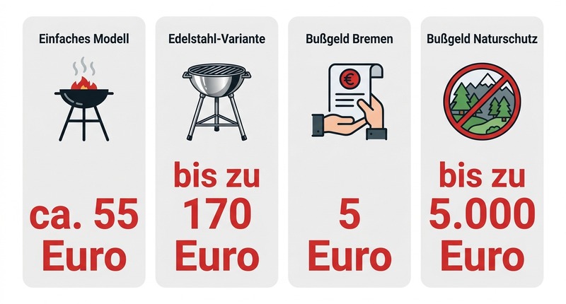 Tripod Grills: Preise ab 55€