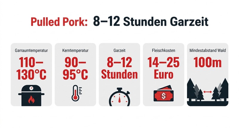 Pulled Pork: 8-12 Stunden Garzeit